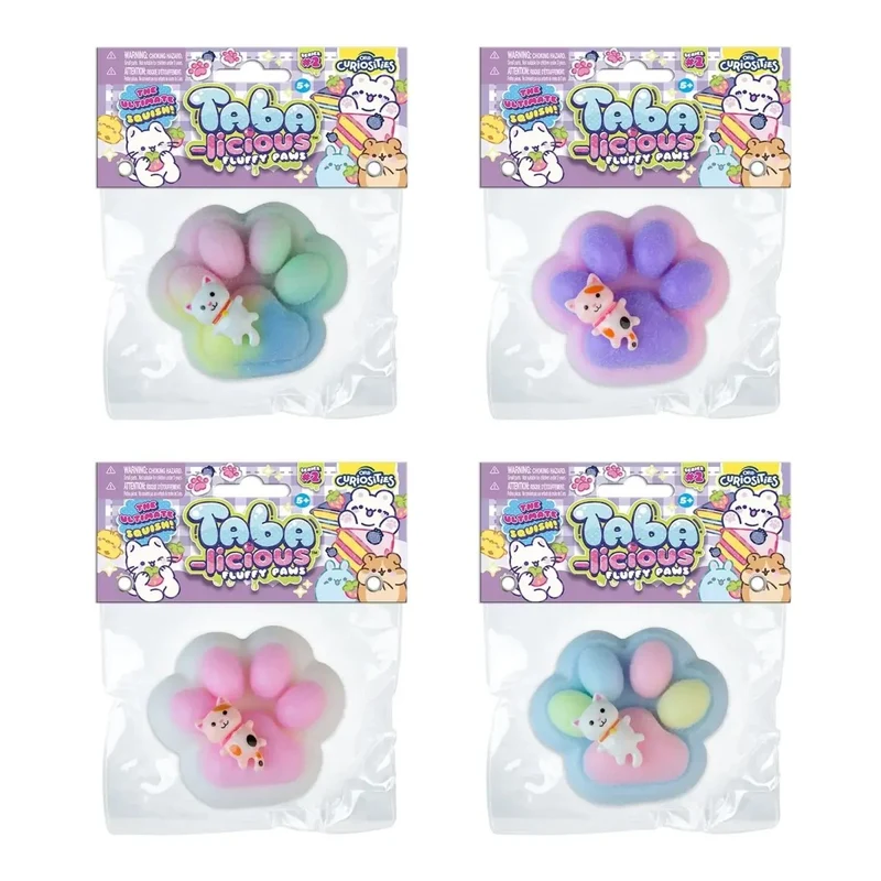 Taba-licious Fluffy Paws Squishy Toy, Assortment, 1 Count