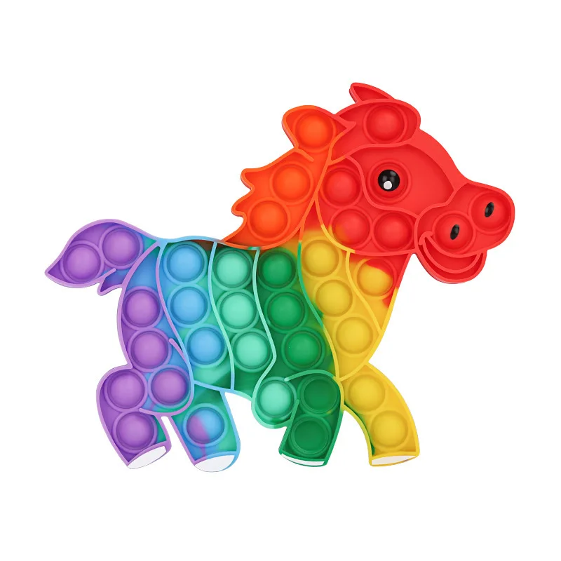 Pop it anti-stress cheval multicolore