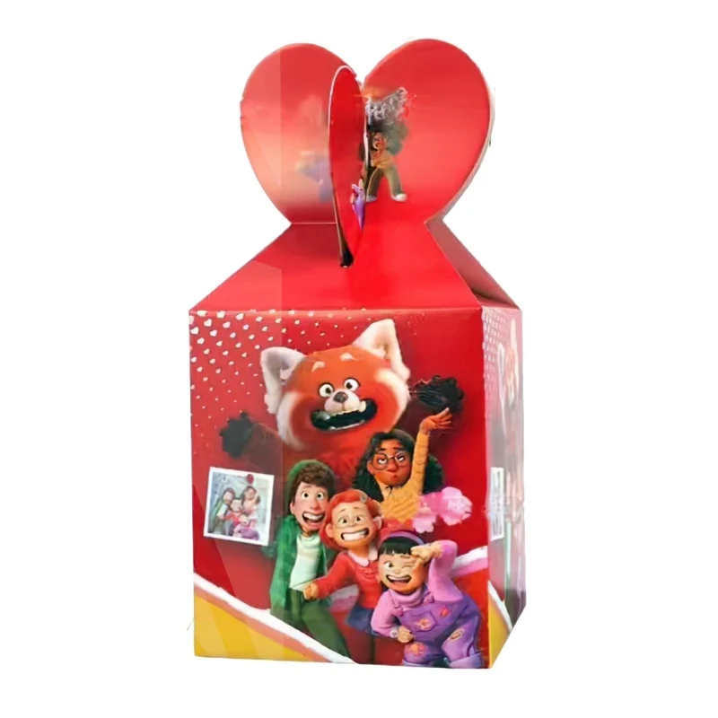 Becoming Red Birthday Favour Boxes, Turning Red Inspired, 6 Count