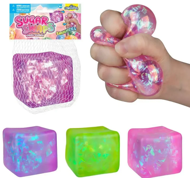 Single Cool Cube Sugar Swaps 2-Inch Squeeze Toy