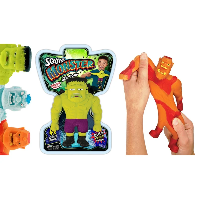 Single Ja-Ru Jumbo Squish Monster 6-Inch Stretchy Fidget Sensory Toy