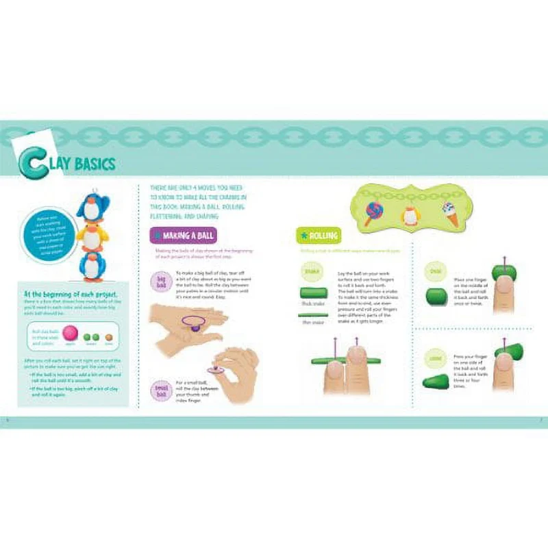 Klutz Clay Charm Making DIY Jewelry Kit Ages