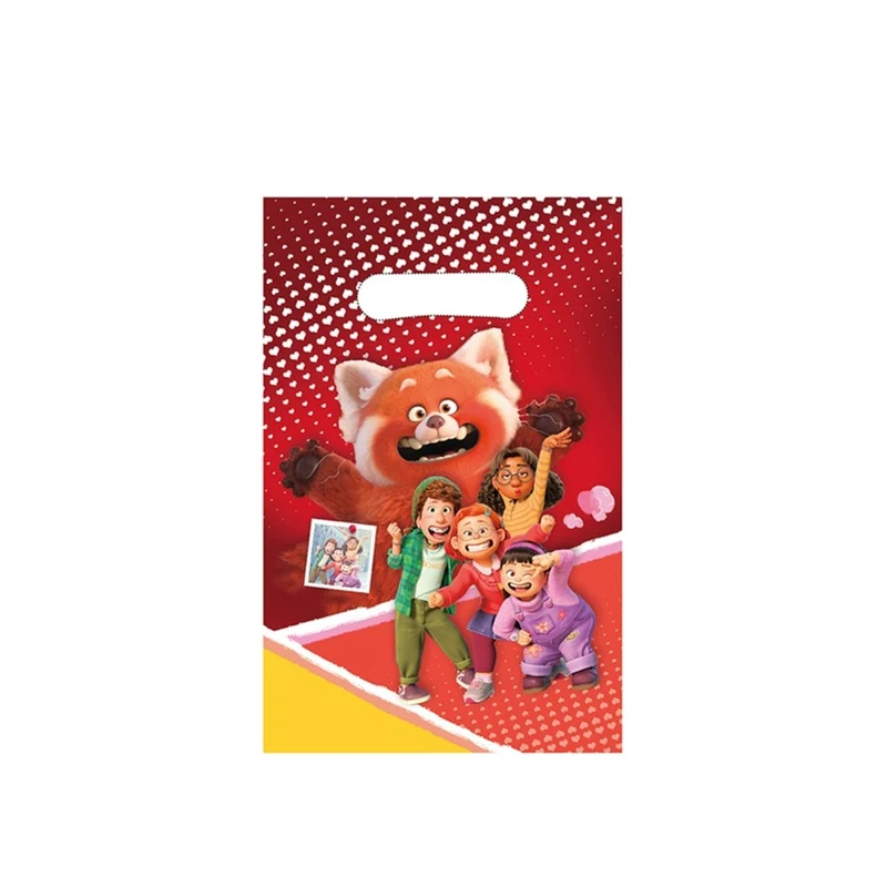 Becoming Red Birthday Plastic Favour Bags, 10 Count