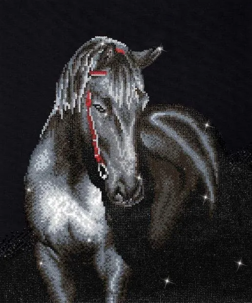 Diamond Dotz Poster / Affiche Midnight Stallion