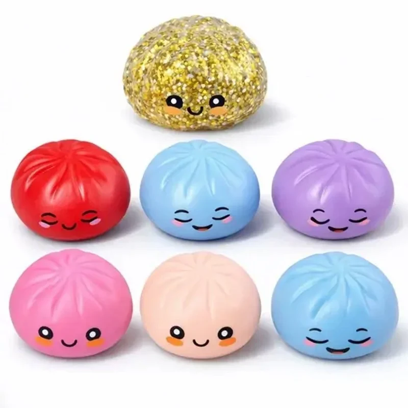Golden Surprise Mystery Squishy Dumpling, 1 Count