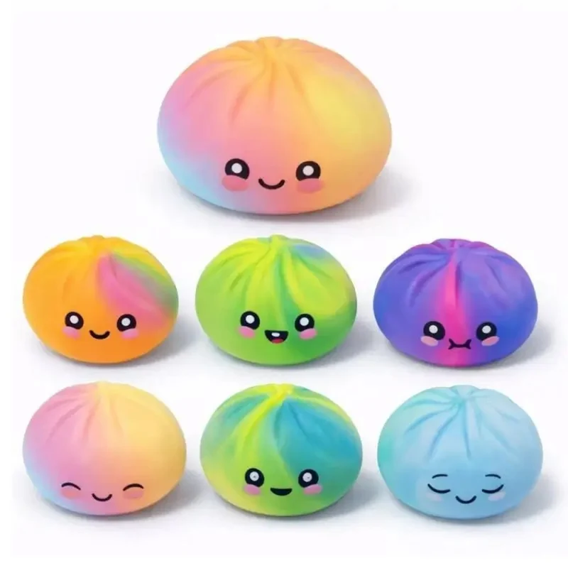 Tye Die Mystery Squishy Dumpling, 1 Count