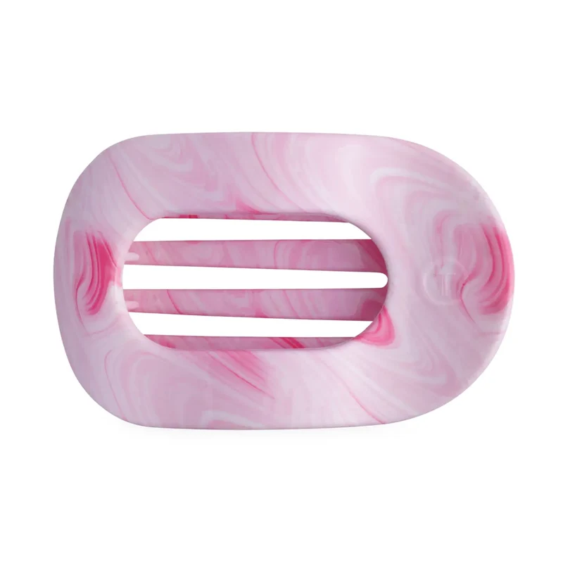 Teleties Pinch Me! Medium Flat Round Hair Clip Pink