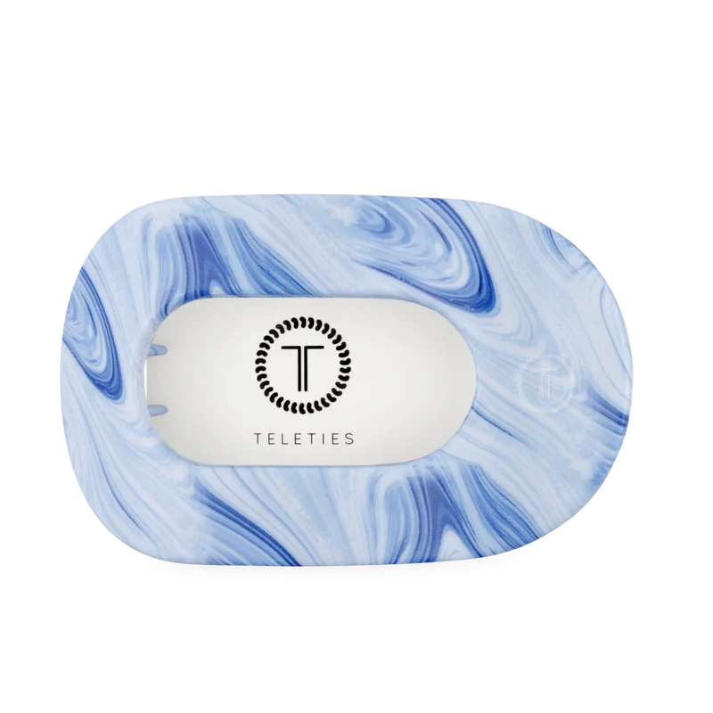 TELETIES Tide & True Large Flat Round Hair Clip Blue