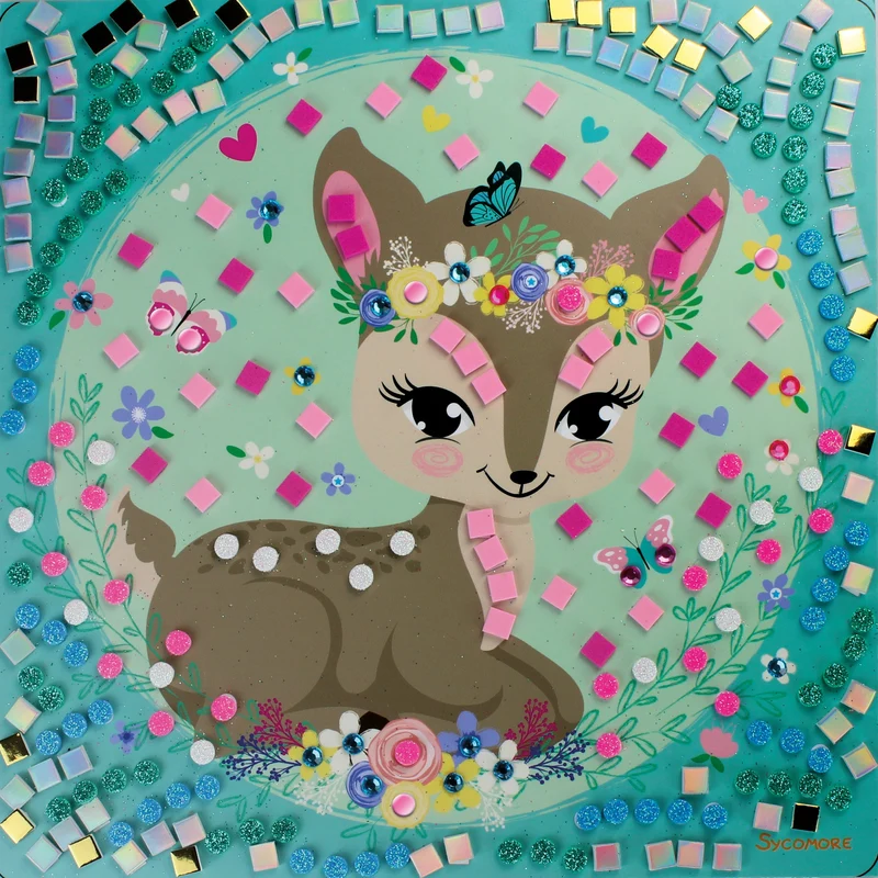 Sycomore Stick'N Fun S Mosaics Craft Kit Cute Pets