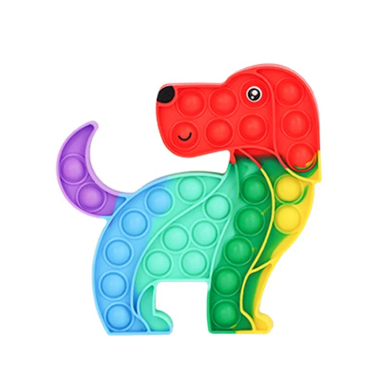 Pop it anti-stress chien multicolore