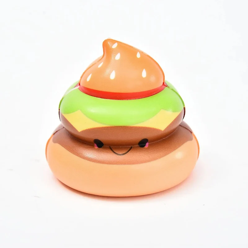 Balle anti-stress Emoji Caca Burger