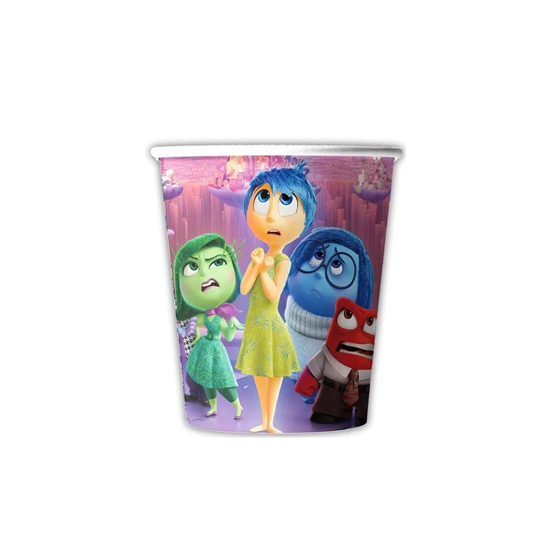 Colourful Emotions Birthday Party Paper Cups, Inside Out Inspired, 10 Count