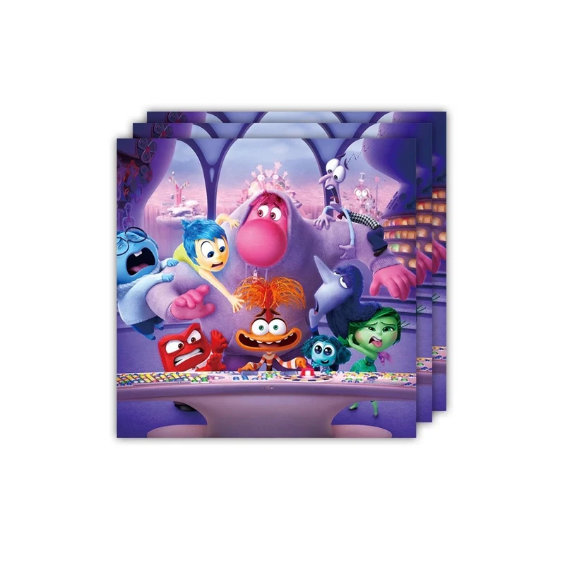 Colourful Emotions Birthday Large Lunch Napkins, Inside Out Inspired, 20 Count