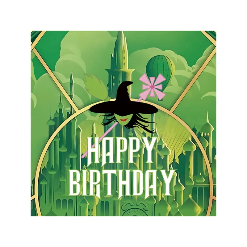 Evil Witch Birthday Large Lunch Napkins, Wicked Inspired, 20 Count