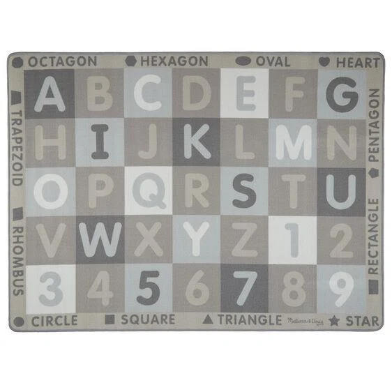Melissa & Doug Carpet ABC-123 (Neutral) / Tapis ABC-123 (Neutre) (Montreal, In-store or Pickup ONLY)