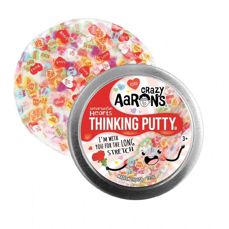 Valentine's Day Thinking Putty 2" Tin
