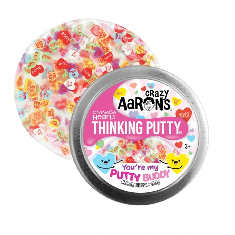 Valentine's Day Thinking Putty 2" Tin