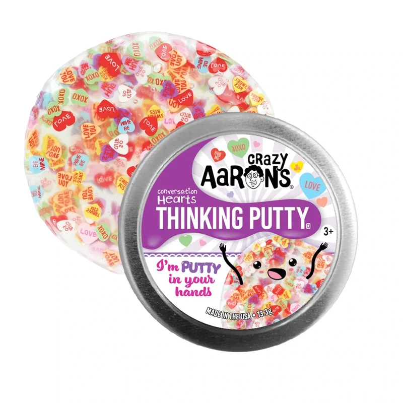 Valentine's Day Thinking Putty 2" Tin