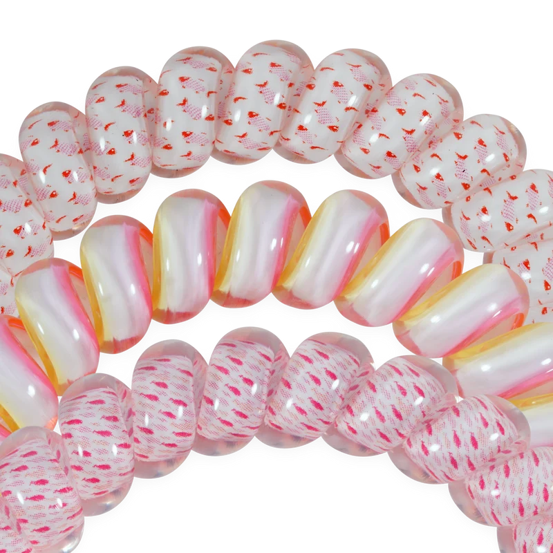 TELETIES Just Keep Swimming Large Hair Ties 3-Pack