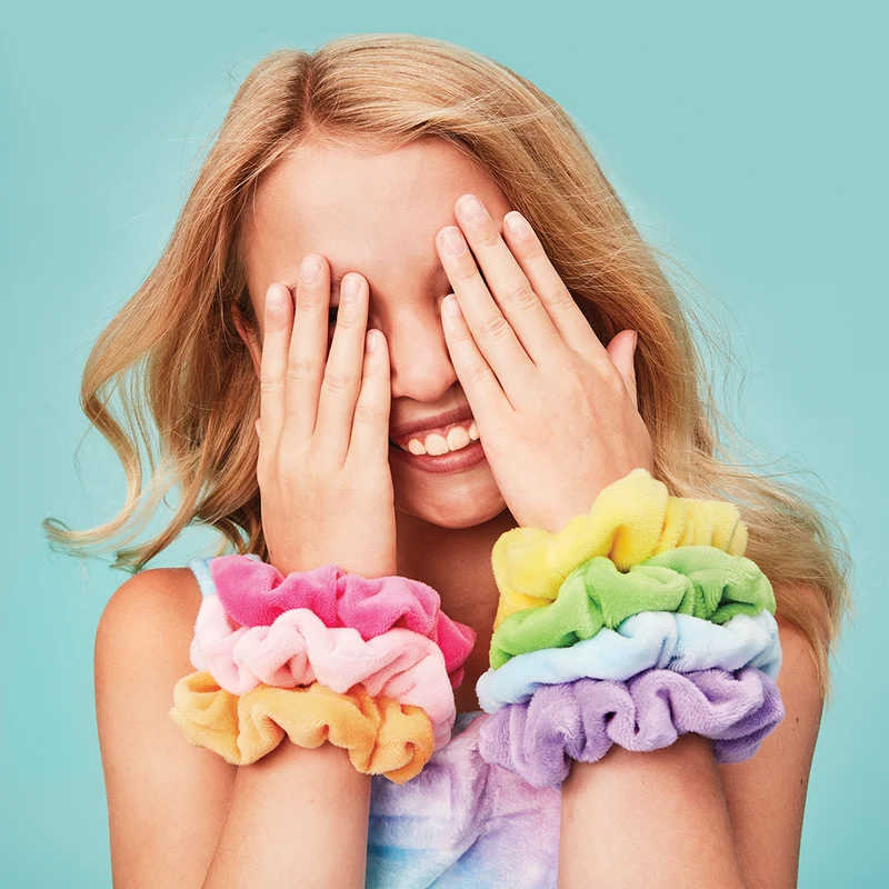 Iscream Days of the Week Scrunchie Set Fleece 7 piece