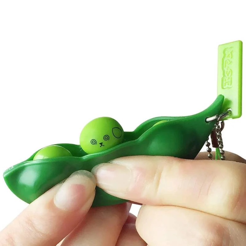 Petite balle cacahuète antistress porte-clef