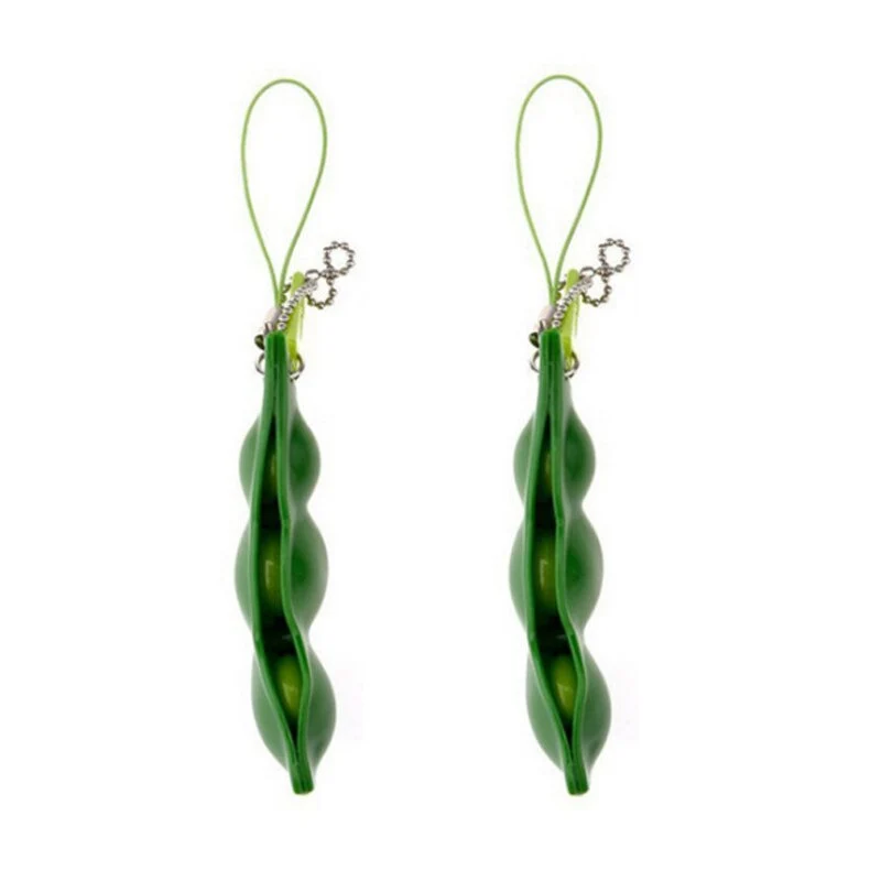 Petite balle haricot antistress porte-clef