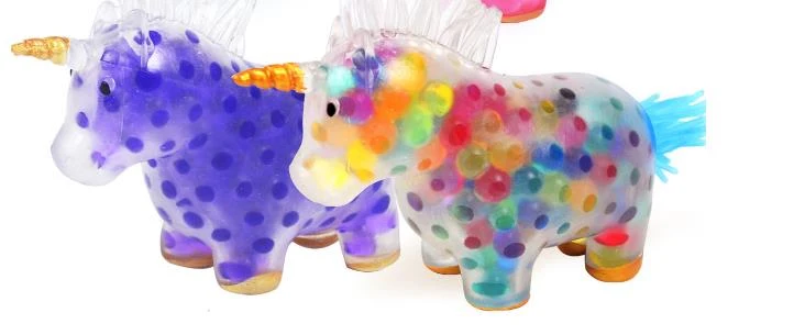 Balle antistress licorne lumineuse