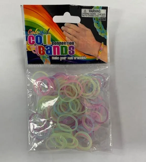 DIY Bands Bracelet 100PCS Glow in the Dark Mixed (Elastics Only) / Bracelet 100PCS Phosphorescent Assortiment (Élastiques uniquement)
