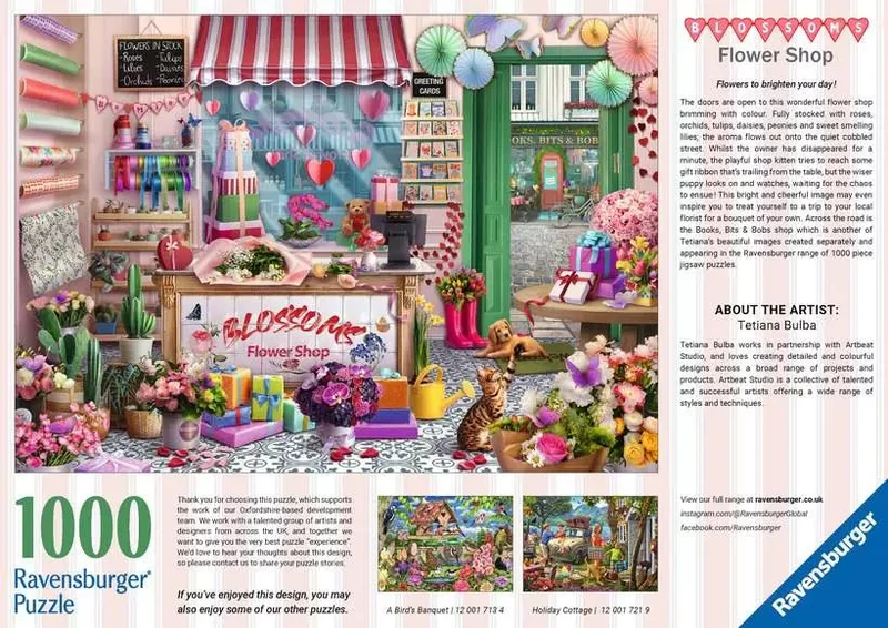 Ravensburger Blossoms Flower Shop 1000 Piece Jigsaw Puzzle