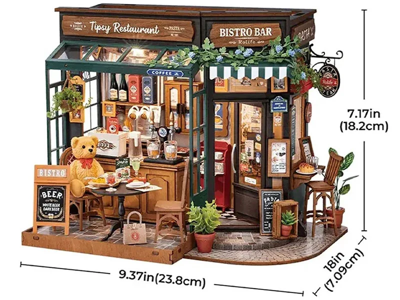 Pièce miniature Tipsy Restaurant DIY - Rolife