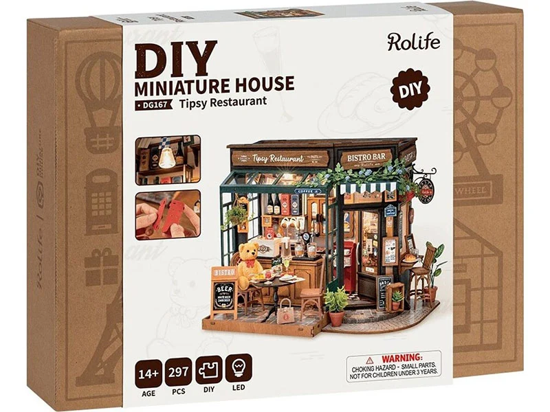 Pièce miniature Tipsy Restaurant DIY - Rolife
