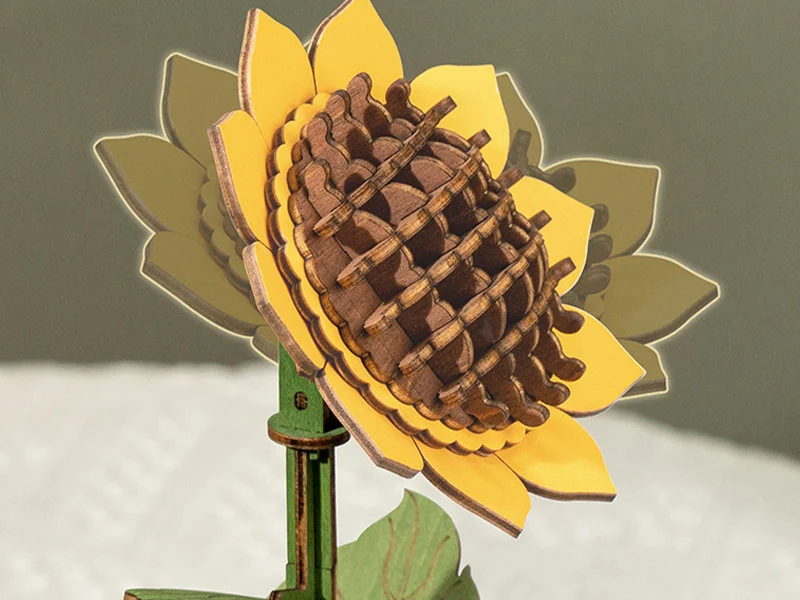 Maquette fleur miniature - Tournesol (Sunflower) - Rowood