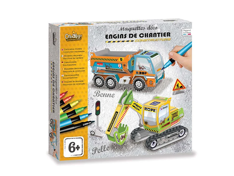 Maquettes Déco Engins de chantier - Créa Lign'