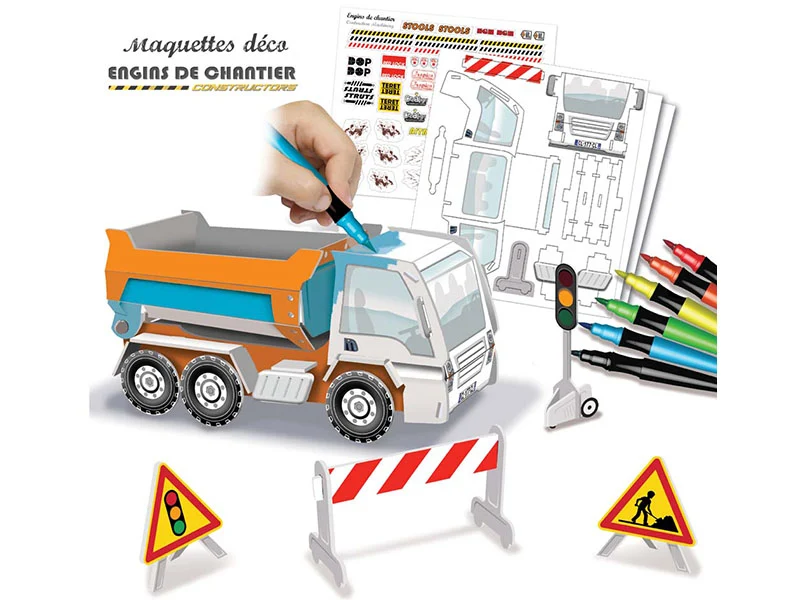 Maquettes Déco Engins de chantier - Créa Lign'