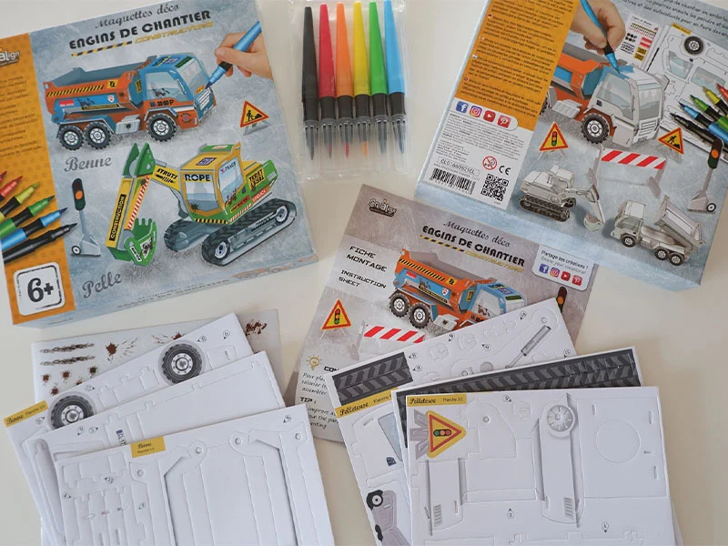 Maquettes Déco Engins de chantier - Créa Lign'