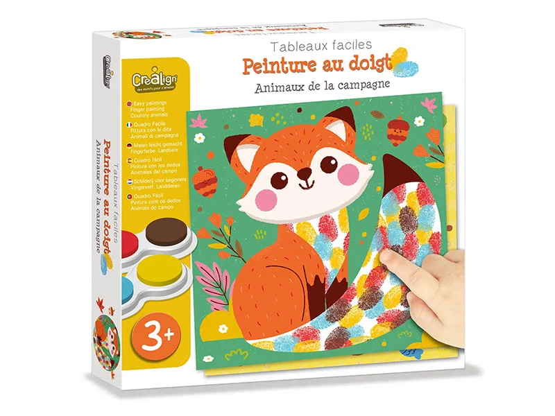 Peinture au doigt Animaux de la campagne - Créa Lign'