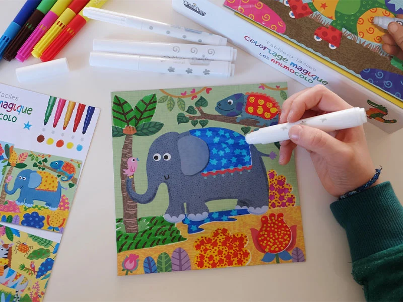 Coloriage magique - Tableau à créer Animocolo - Créa Lign'