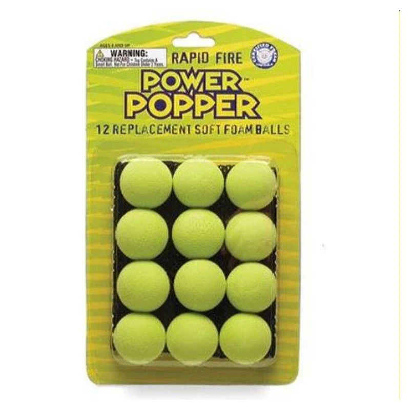 Power Poppers Ball Refills Green / Recharges de balles Power Poppers vertes
