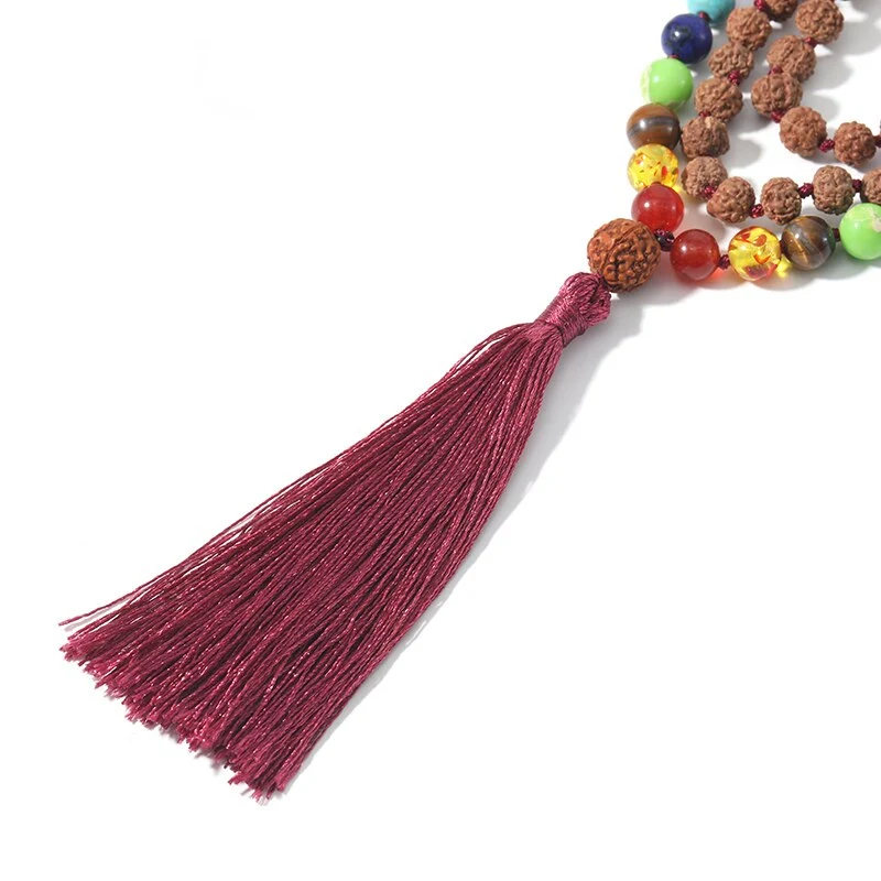 Collier Rudraksha avec pendentif OM