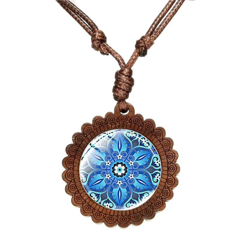 Collier chakra géométrique