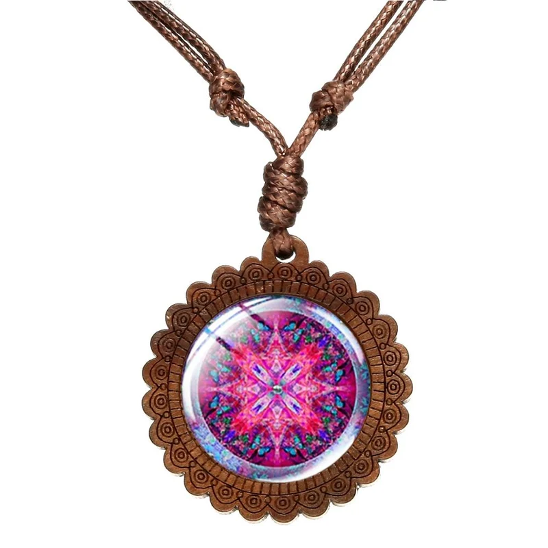 Collier chakra géométrique