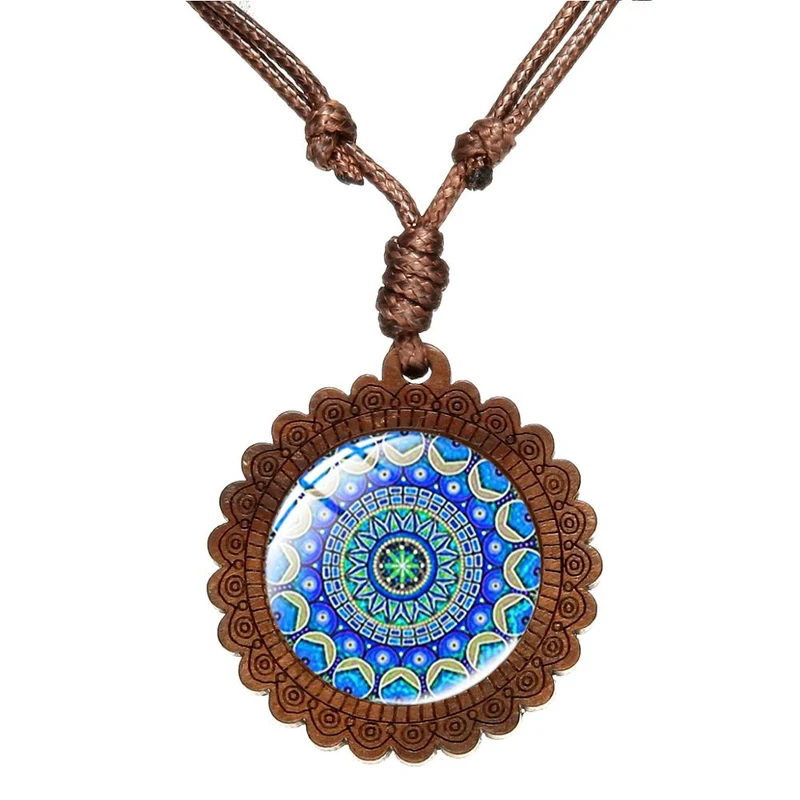 Collier chakra géométrique