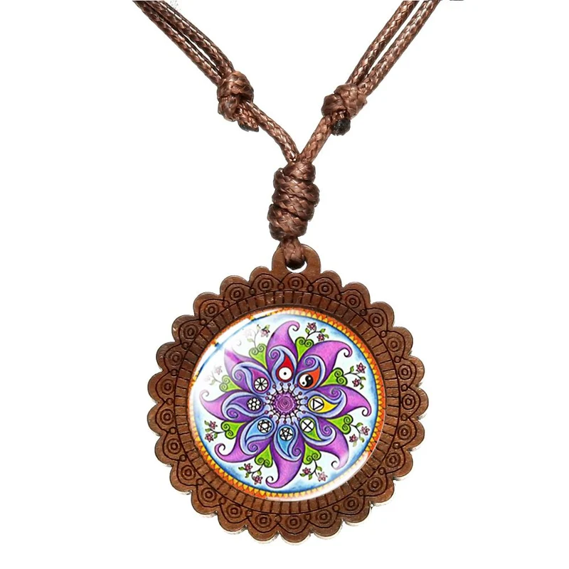 Collier chakra géométrique
