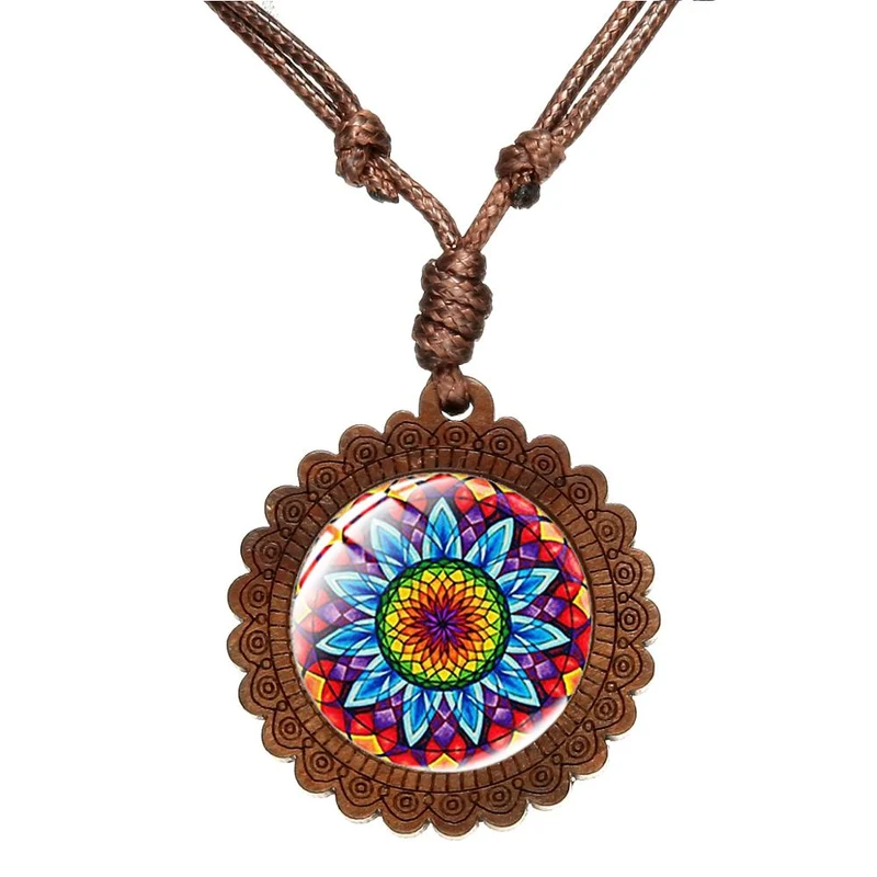 Collier chakra géométrique