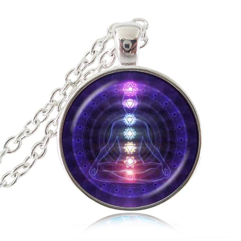 Chaîne pendentif des 7 chakras