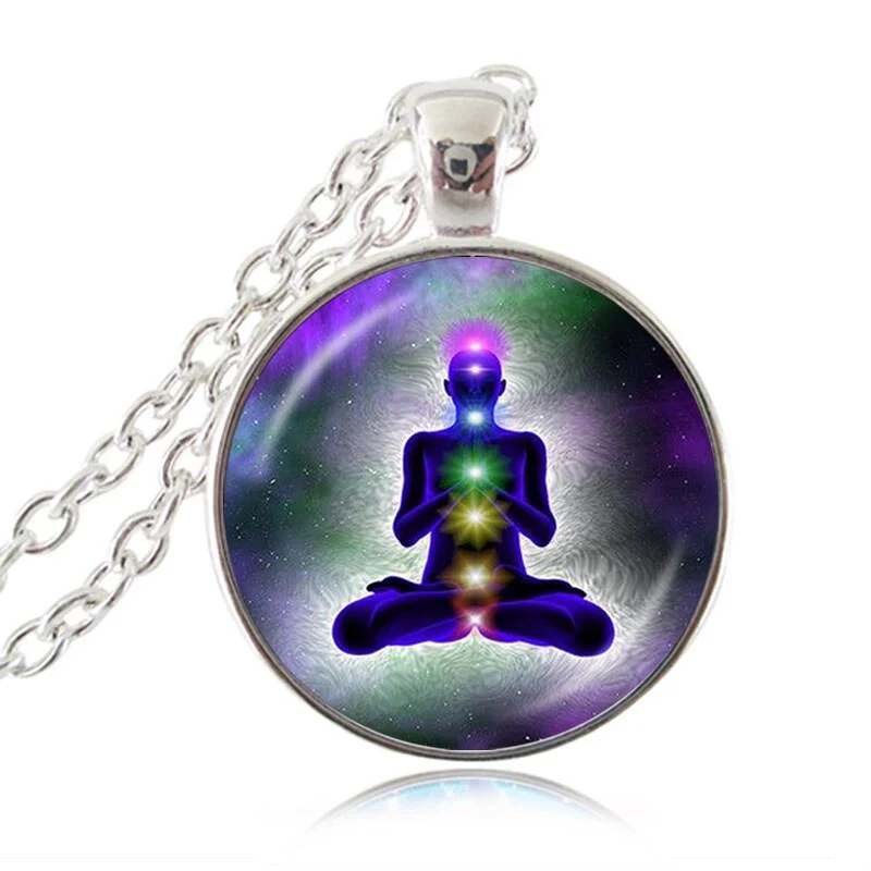 Chaîne pendentif des 7 chakras
