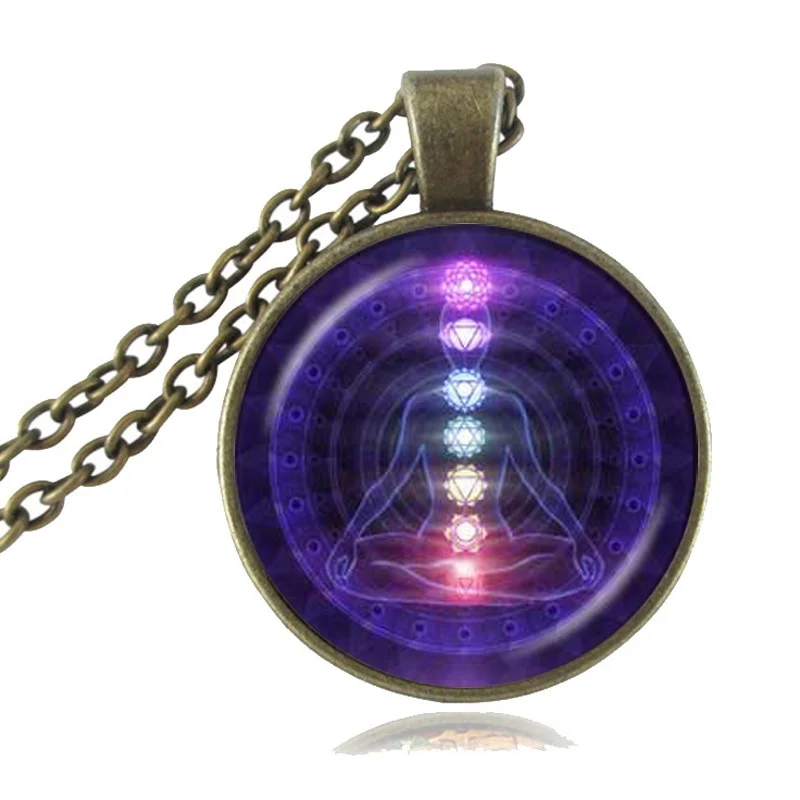 Chaîne pendentif des 7 chakras