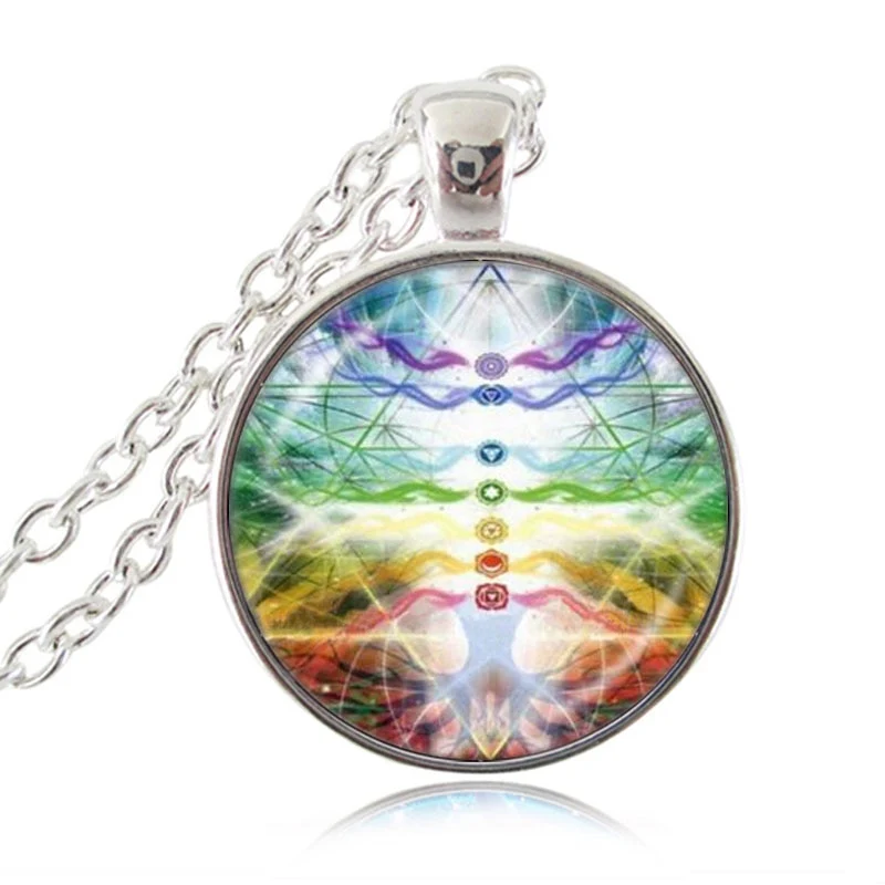 Chaîne pendentif des 7 chakras