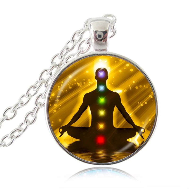 Chaîne pendentif des 7 chakras