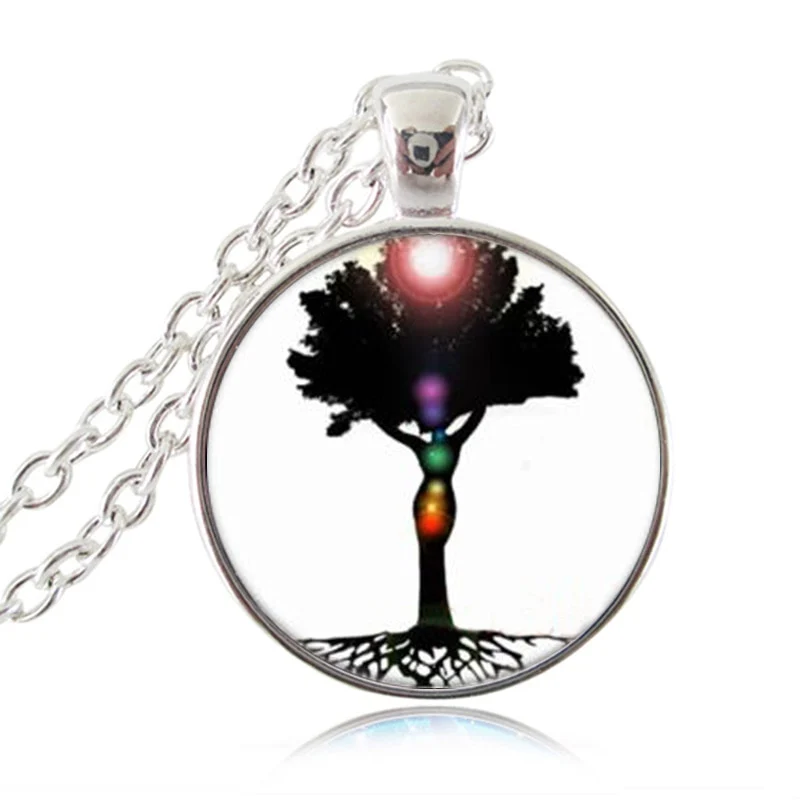 Chaîne pendentif des 7 chakras